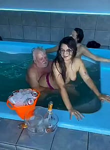 Grandpa Having The Time Of His Life'