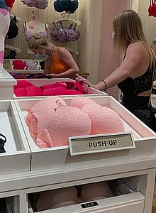 Roomie And I Went To The Mall With Our Lovense To Try Out Remote Controlled Orgasms While Bra Shopping At VS'