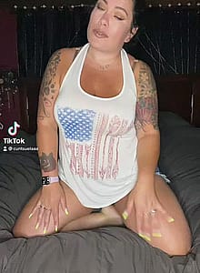 Big Tits Brunette MILF Tattoo Thick Thighs TikTok Porn GIF By Cuntsuela'