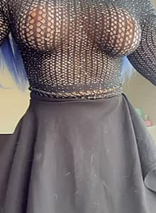 This Busty Blue Haired Slut Wants To Be Used As A Submissive Fucktoy'