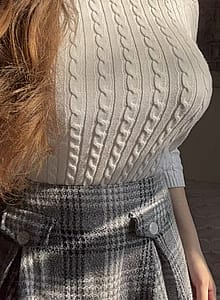 My Cozy Sweater Hides My Massive Boobs Quite Well 🤭😏'