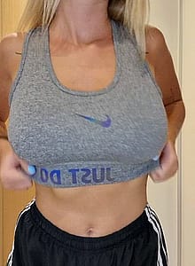 Did You Think My Bust Would Be This Big Hidden Under My Sports Bra'