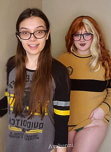 Two hufflepuffs invite you to their dorm room'
