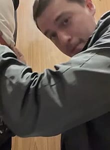 Sucking a stranger in a public bathroom'