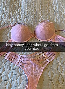 Mom got a new lingerie'