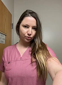 Pinky swear you won't tell anyone I drop my nurse tits at work 💕👩‍⚕️'