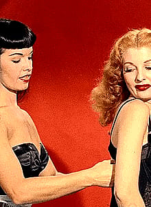 Bettie Page and Tempest Storm in “Teaserama” (1955)'