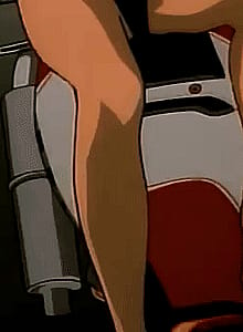 That One Freaky Biker Babe Sexually Attracted To Her Motorcycle (anime is Golden Boy)'