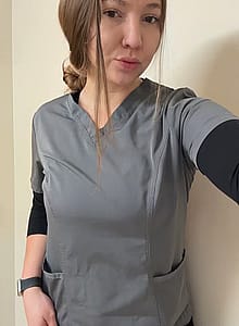 Curious nurse asking men- What's more important, boob shape or size? 👩‍⚕️'