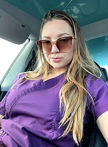 Just a nurse flashing tits to random guys on the road:))'