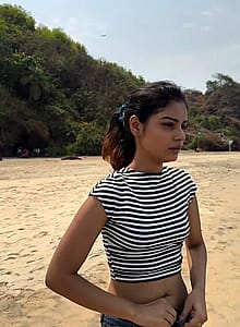 Oindrila Mukherjee Goa beach'